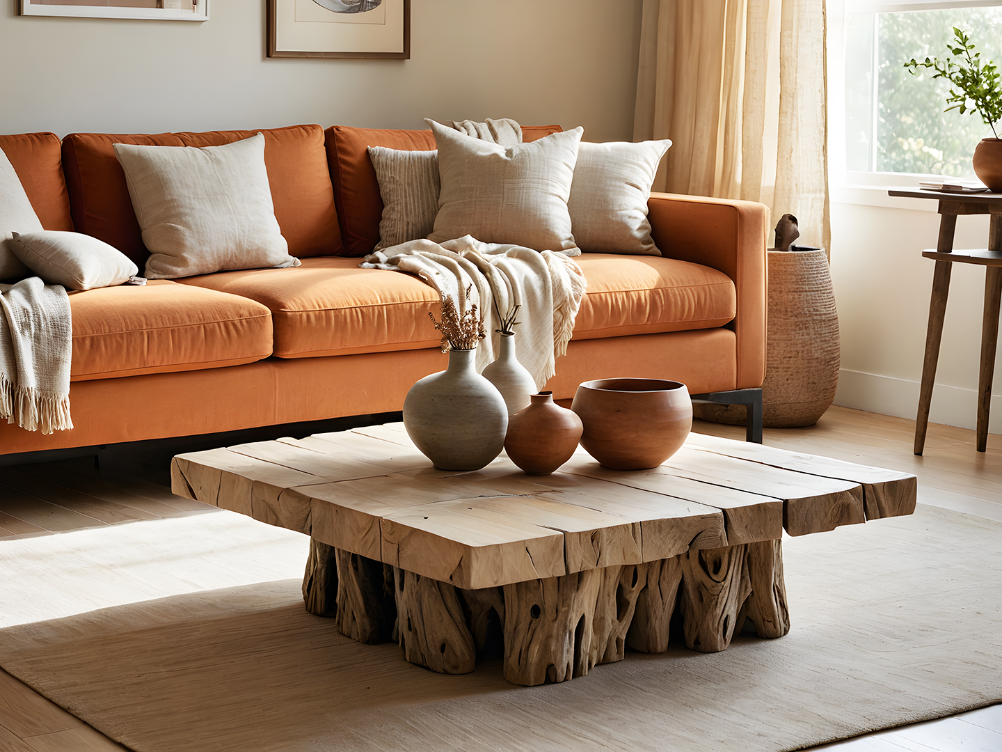 Ivy Natural Wood Τραπεζι Σαλονιου