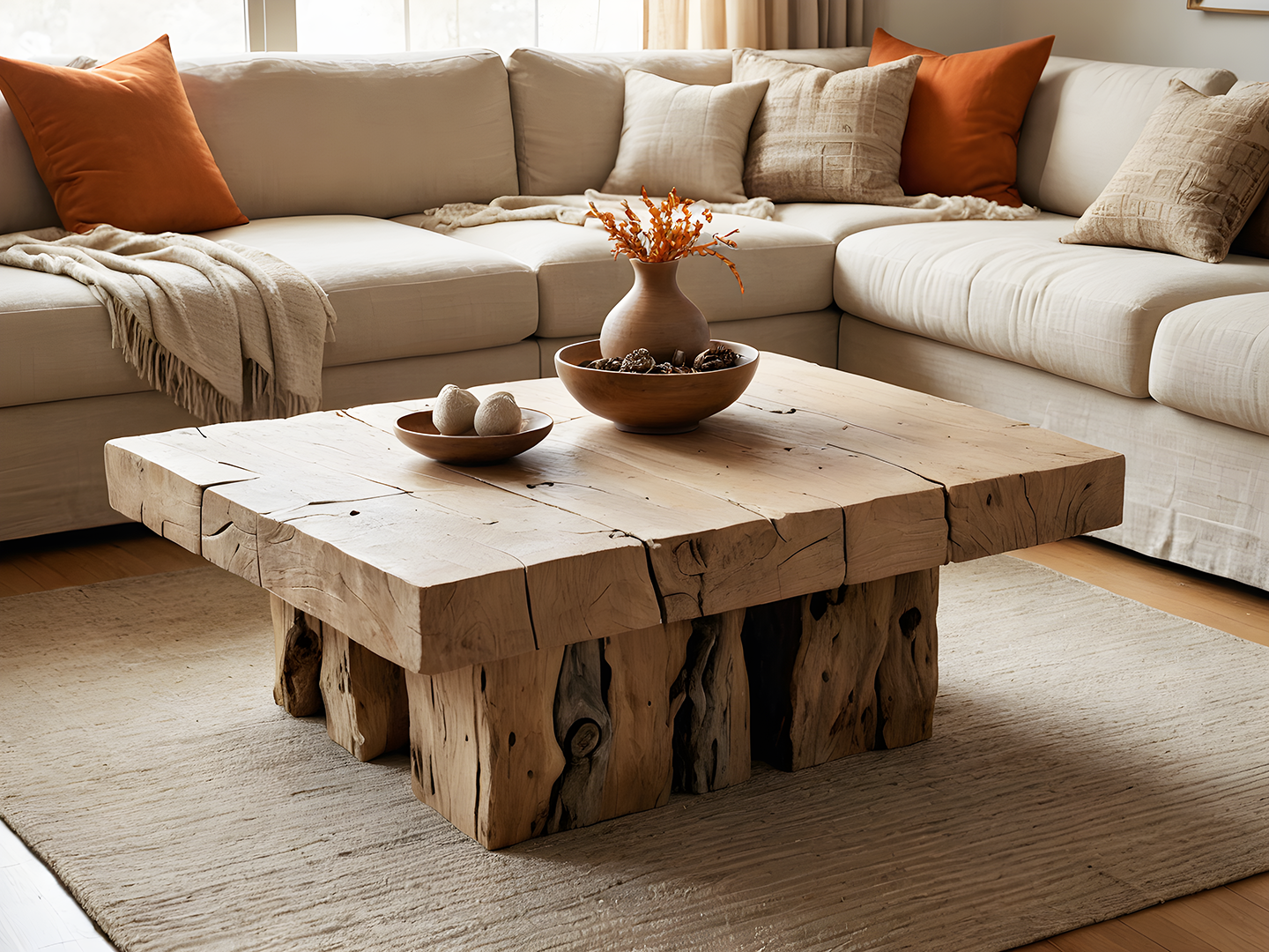 Ivy Natural Wood Τραπεζι Σαλονιου