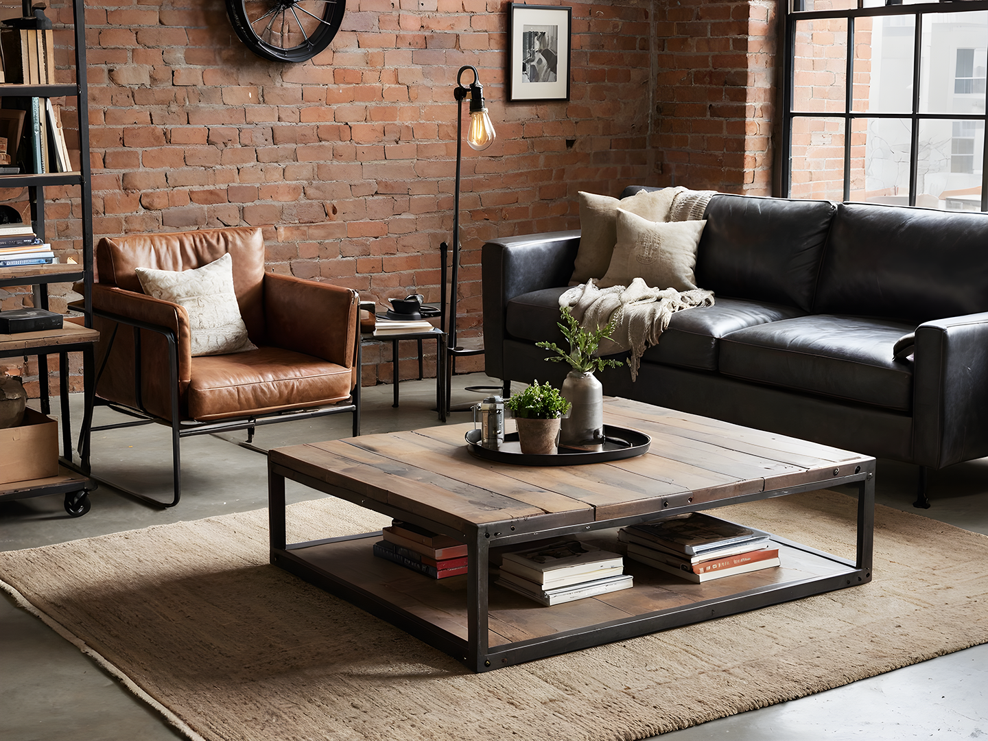 Fulton Industrial Τραπεζι Σαλονιου