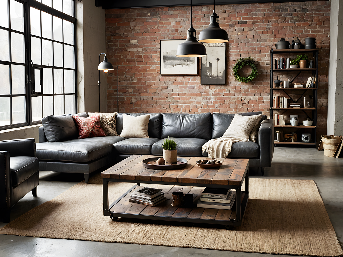 Fulton Industrial Τραπεζι Σαλονιου