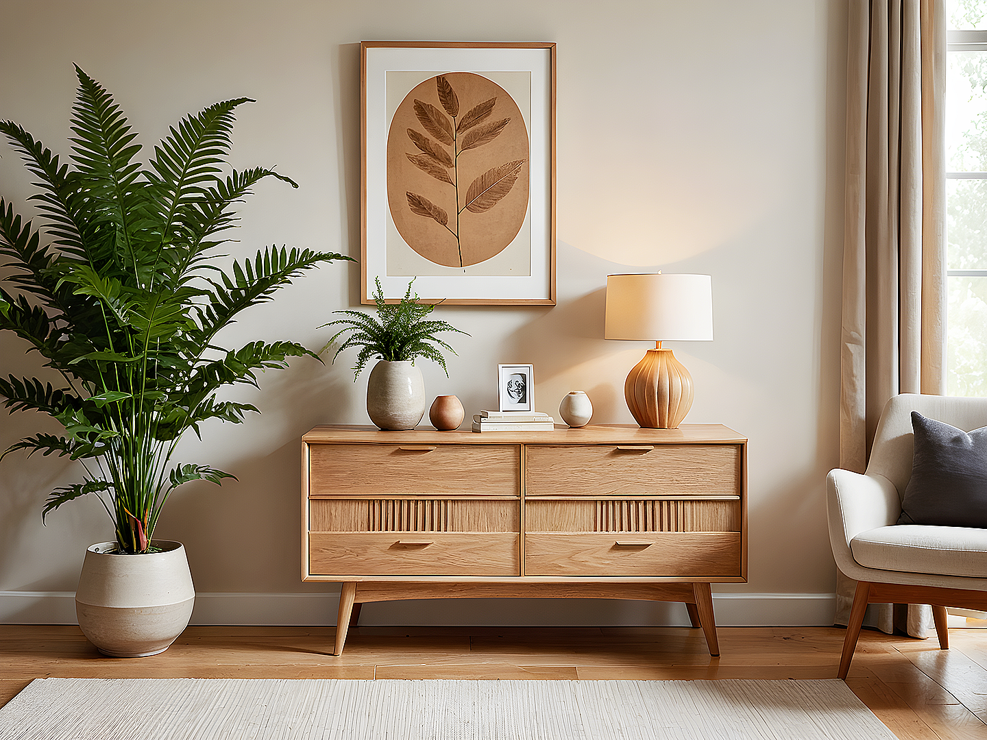 Dream Μπουφές Mid-Century Oak