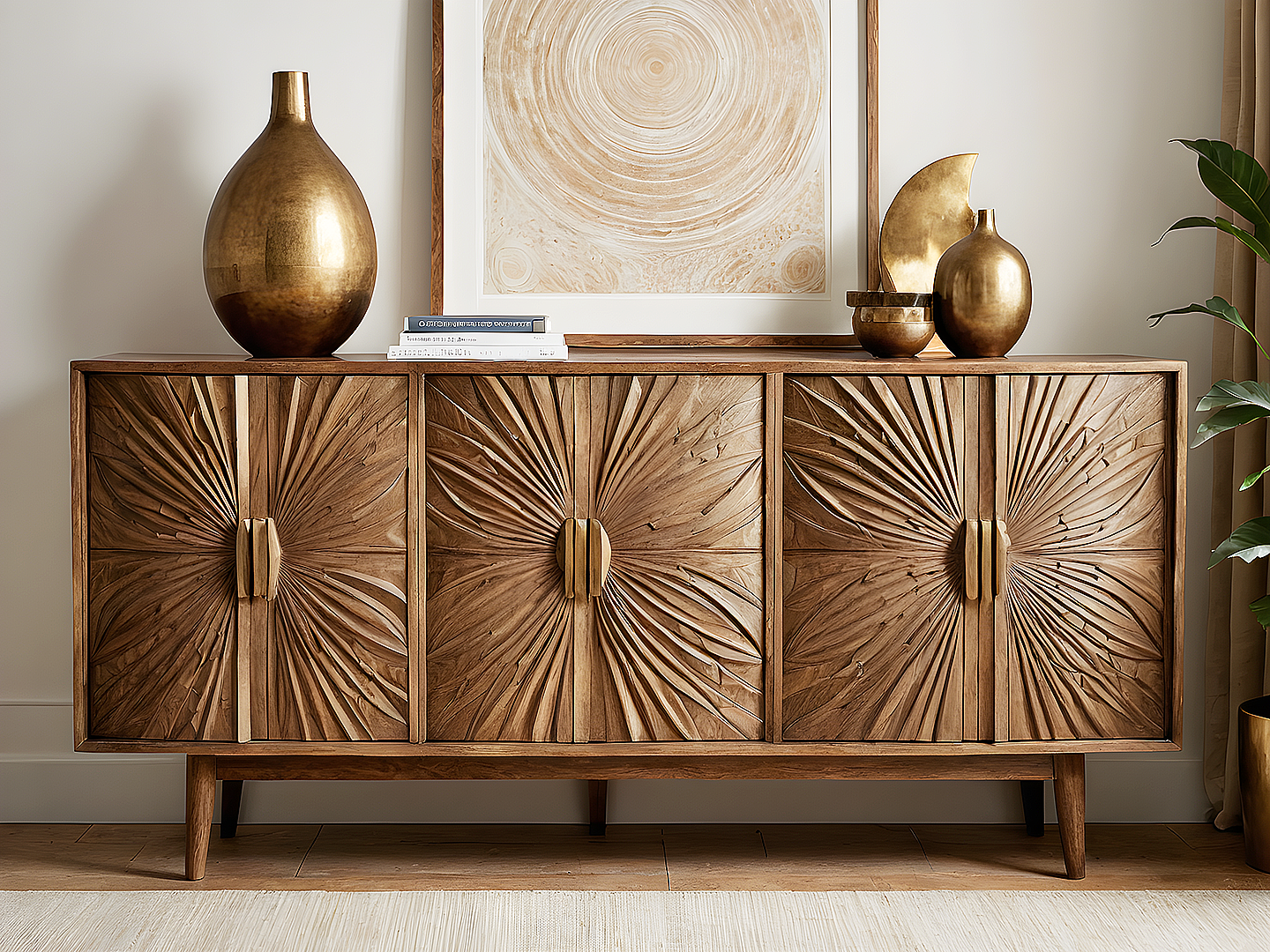 Firenze Μπουφές από Μασίφ Ξύλο