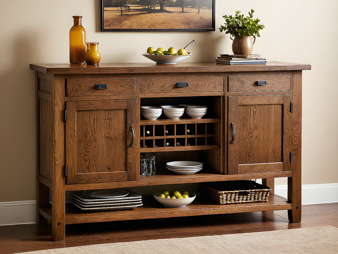 Brook Amish Rustic Μπουφες