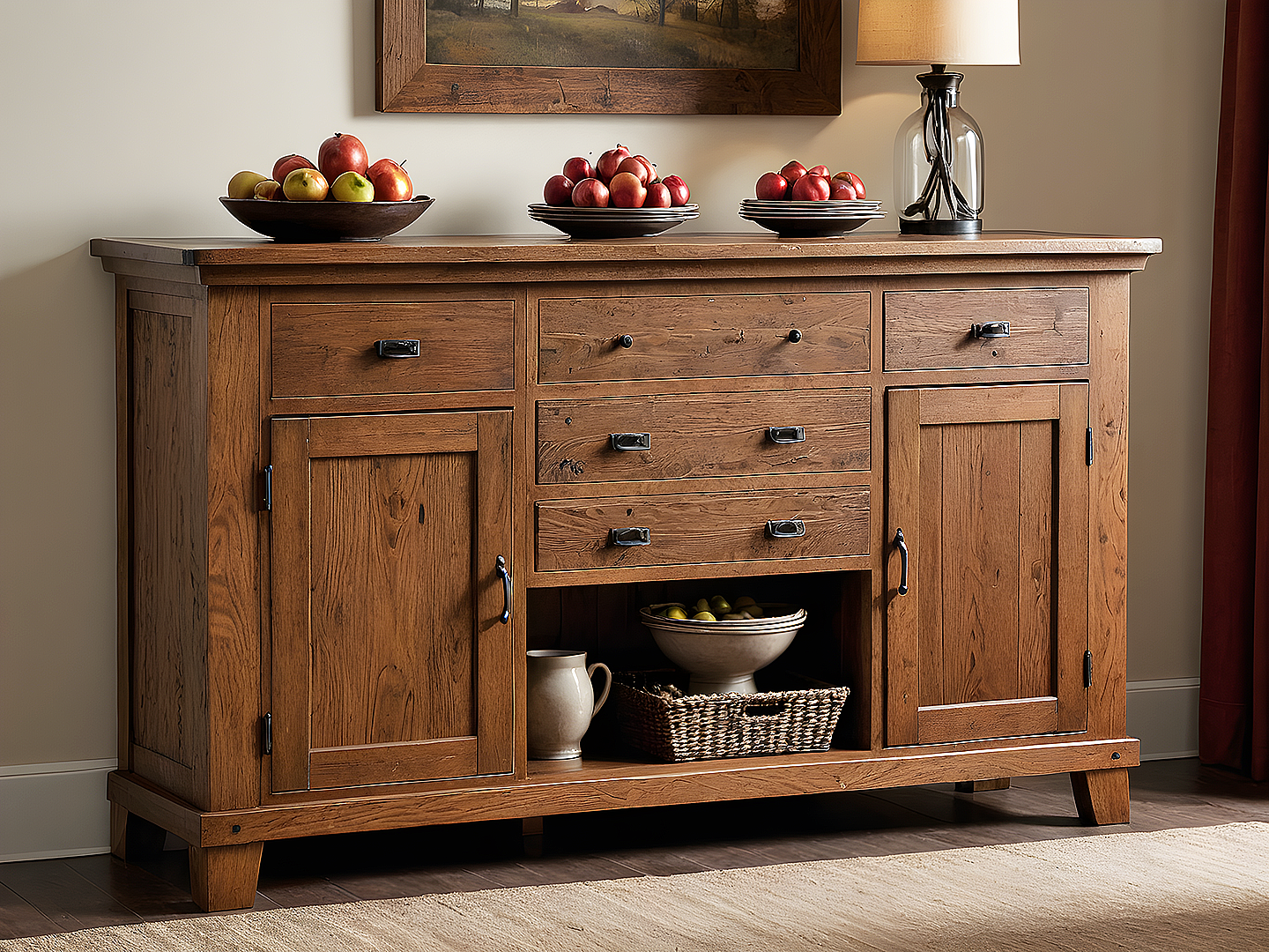 Brook Amish Rustic Μπουφες