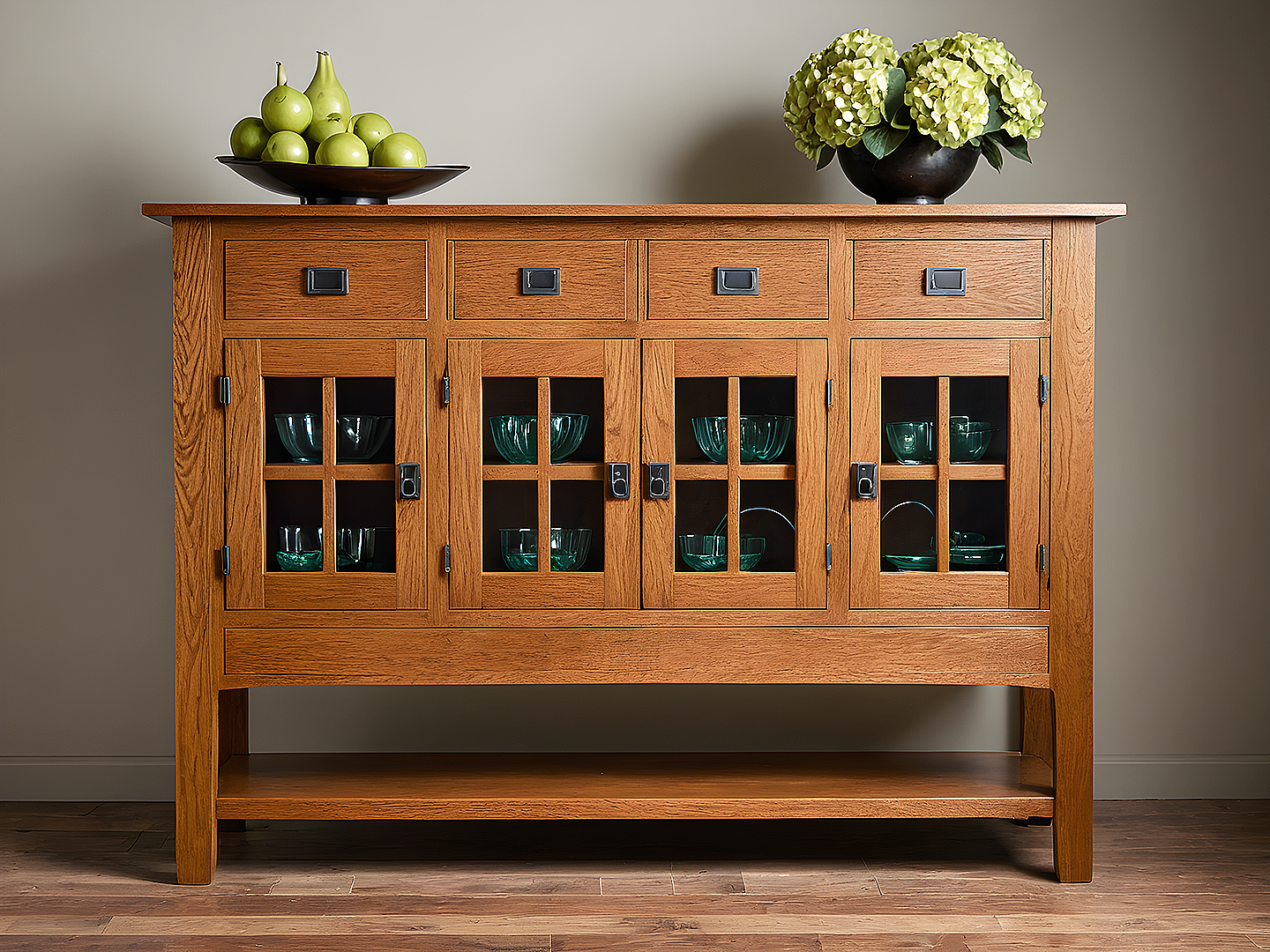 Mission-Style Μπουφές από Μασίφ Δρυ