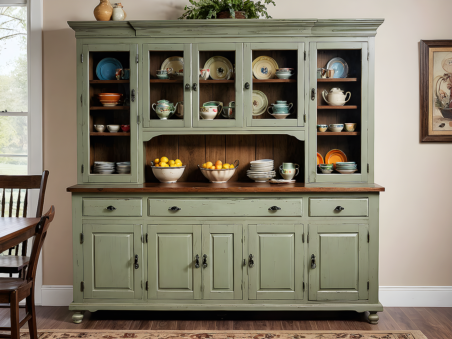 Williston Classic Country Hutch - Μπουφές