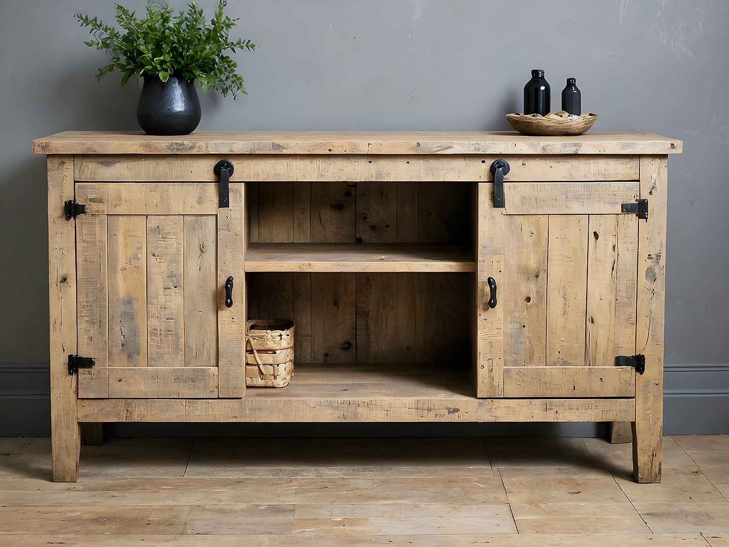 Reclaimed Wood Rustic Μπουφές