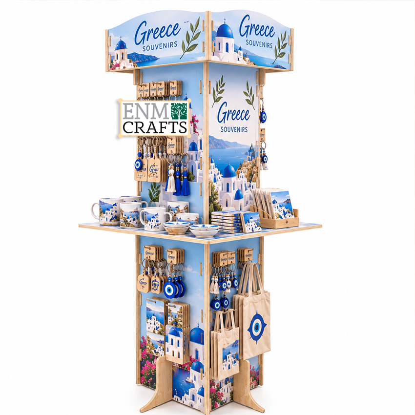 Ξύλινο 4-Sided Island Display για Souvenirs & Είδη Δώρου 461