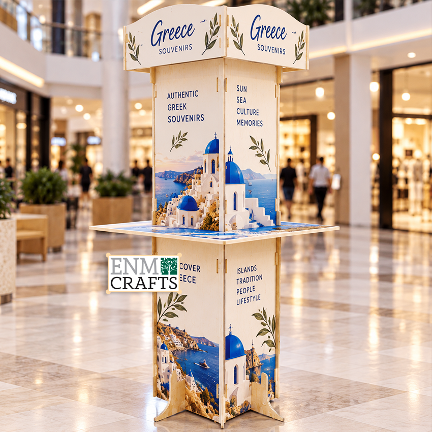 Ξύλινο 4-Sided Island Display για Souvenirs & Είδη Δώρου 461