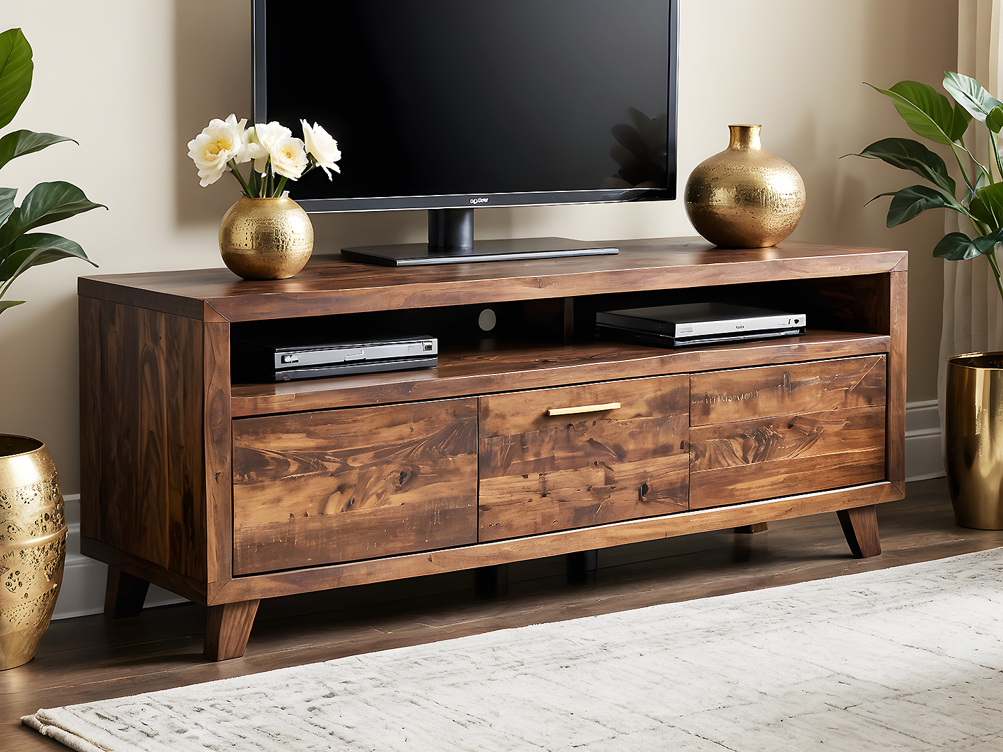 Queens Walnut TV Console