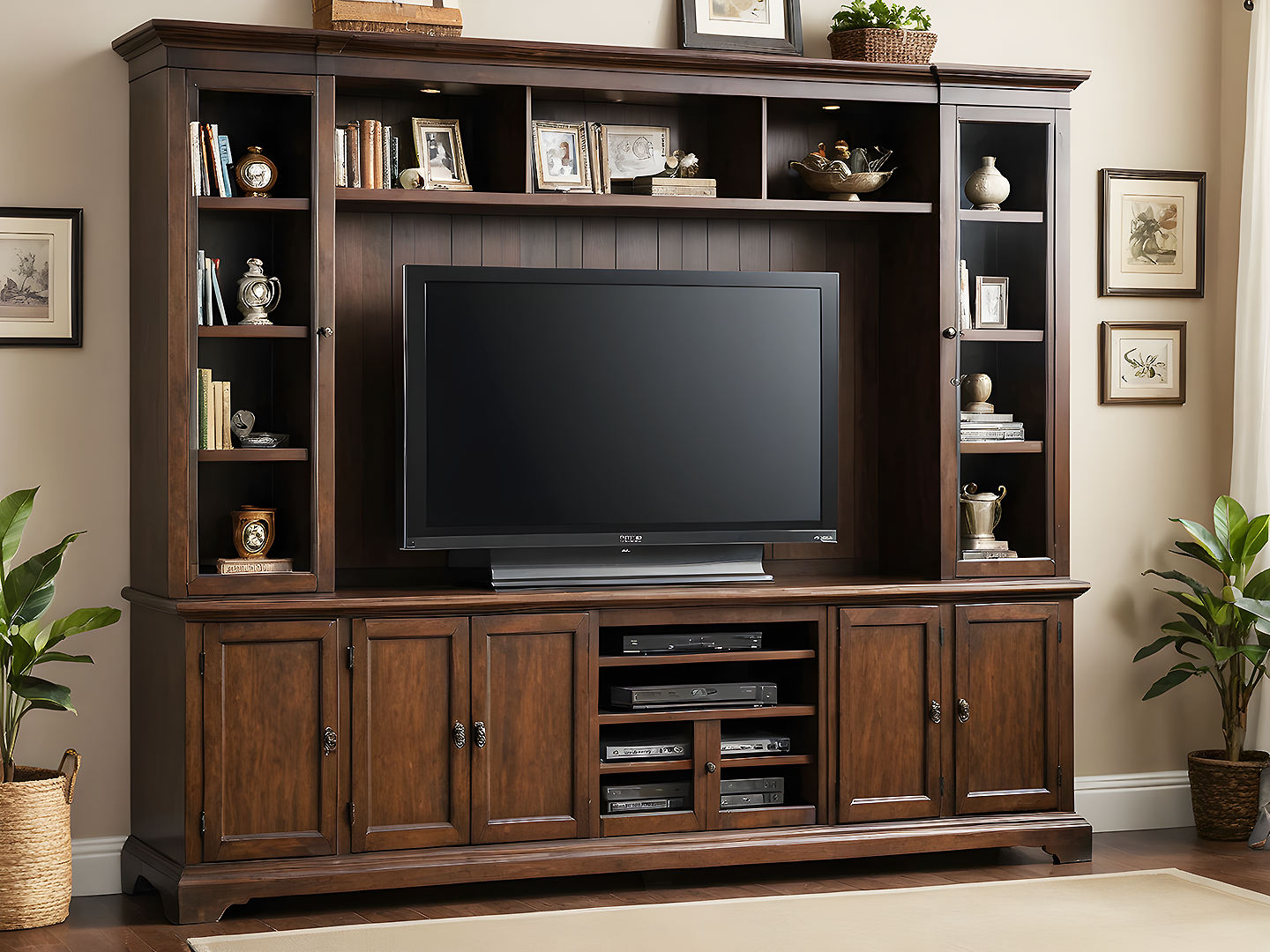 Regal Mahogany Entertainment Center