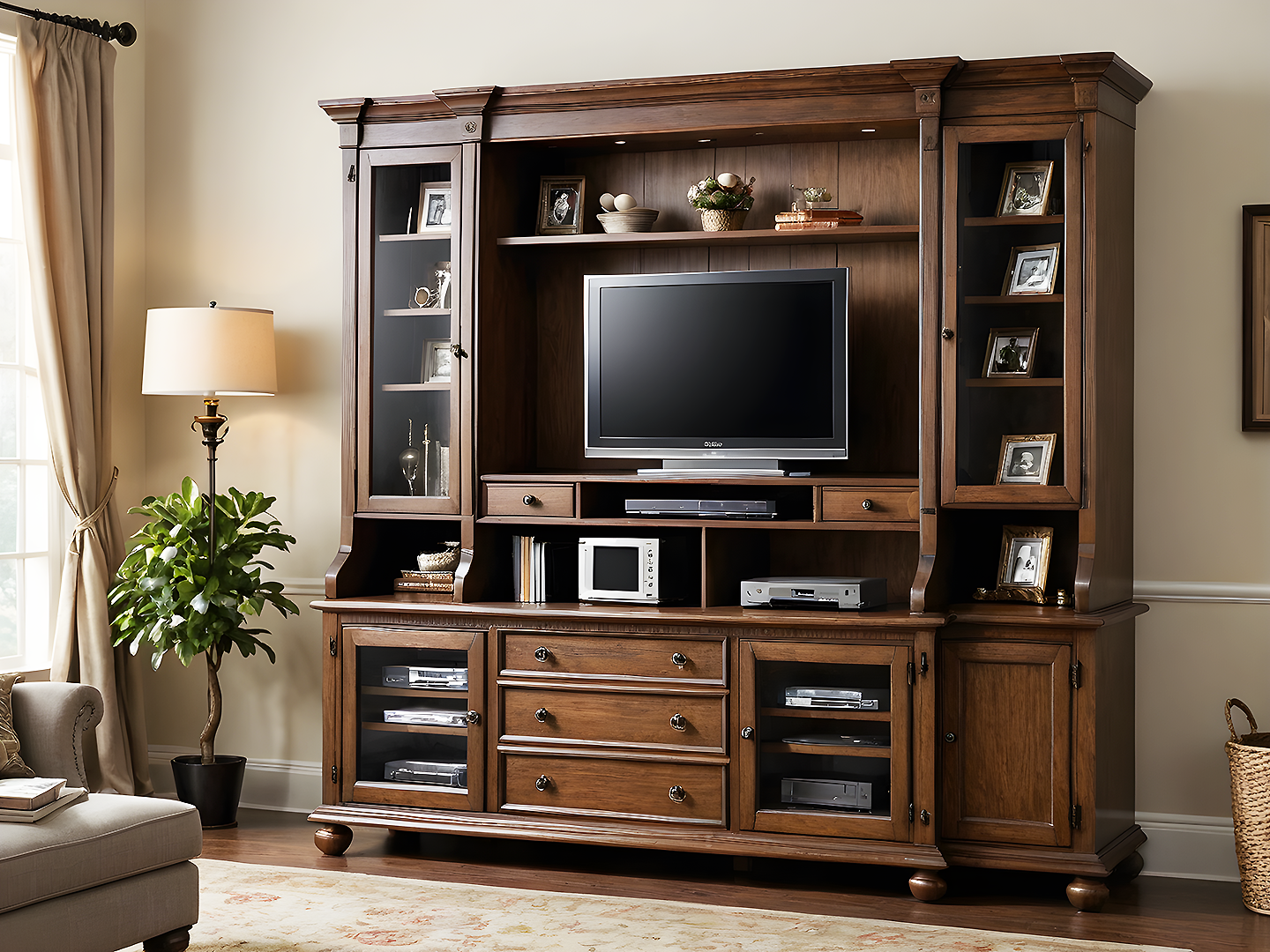 Regal Mahogany Entertainment Center