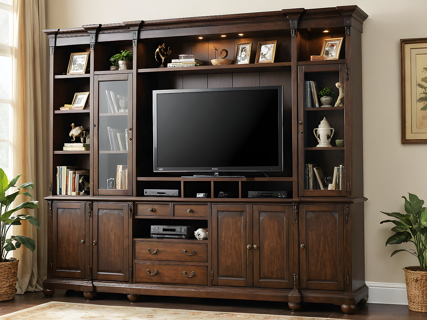 Regal Mahogany Entertainment Center