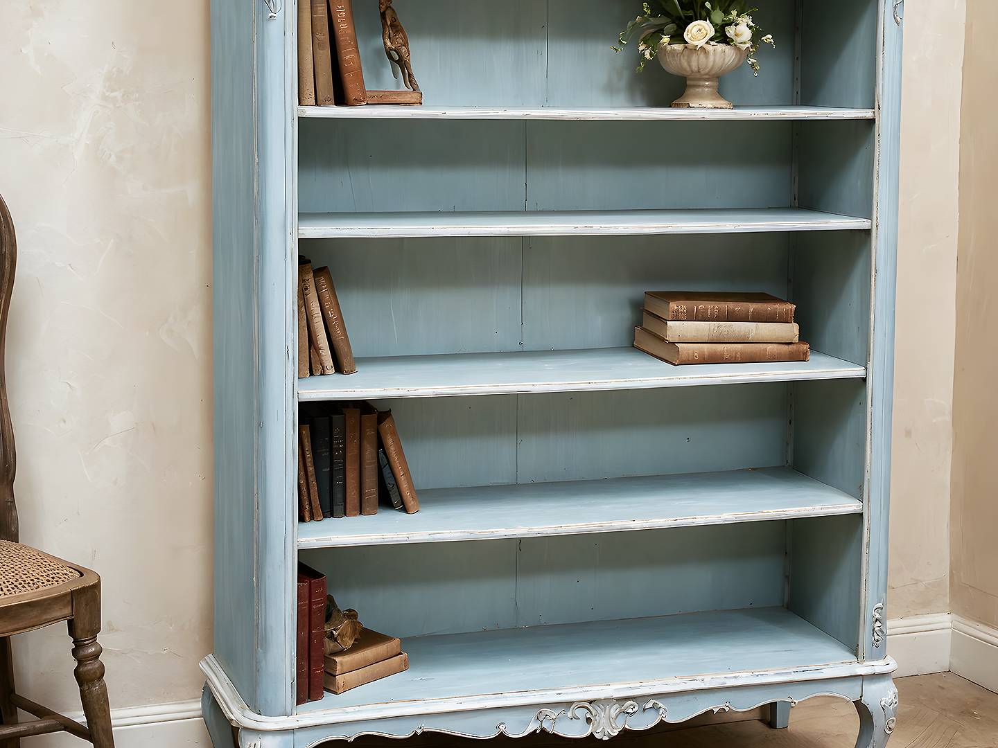 Ornate French Country Βιβλιοθηκη