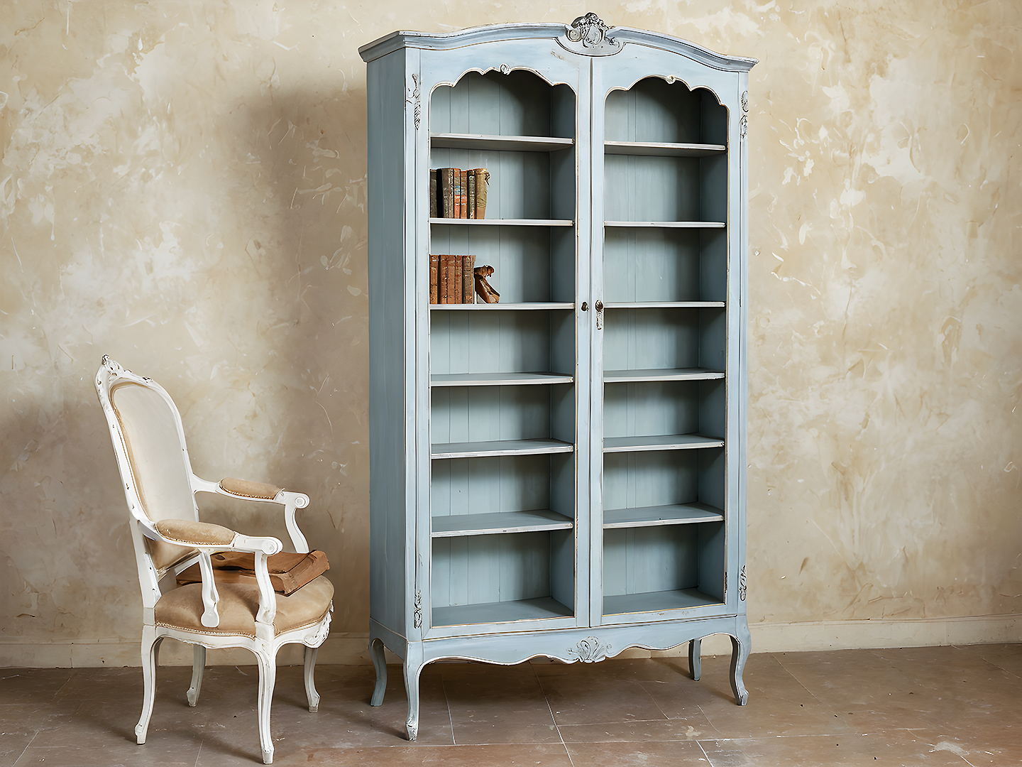 Ornate French Country Βιβλιοθηκη