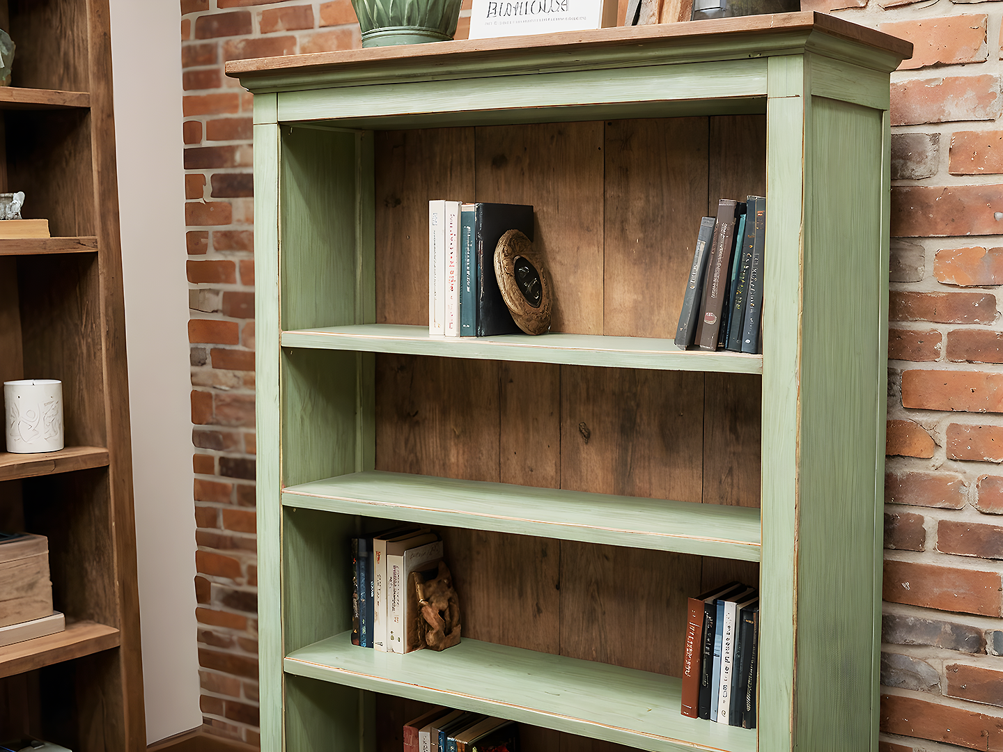 Hartford Rustic Cottage Ξύλινη Βιβλιοθήκη