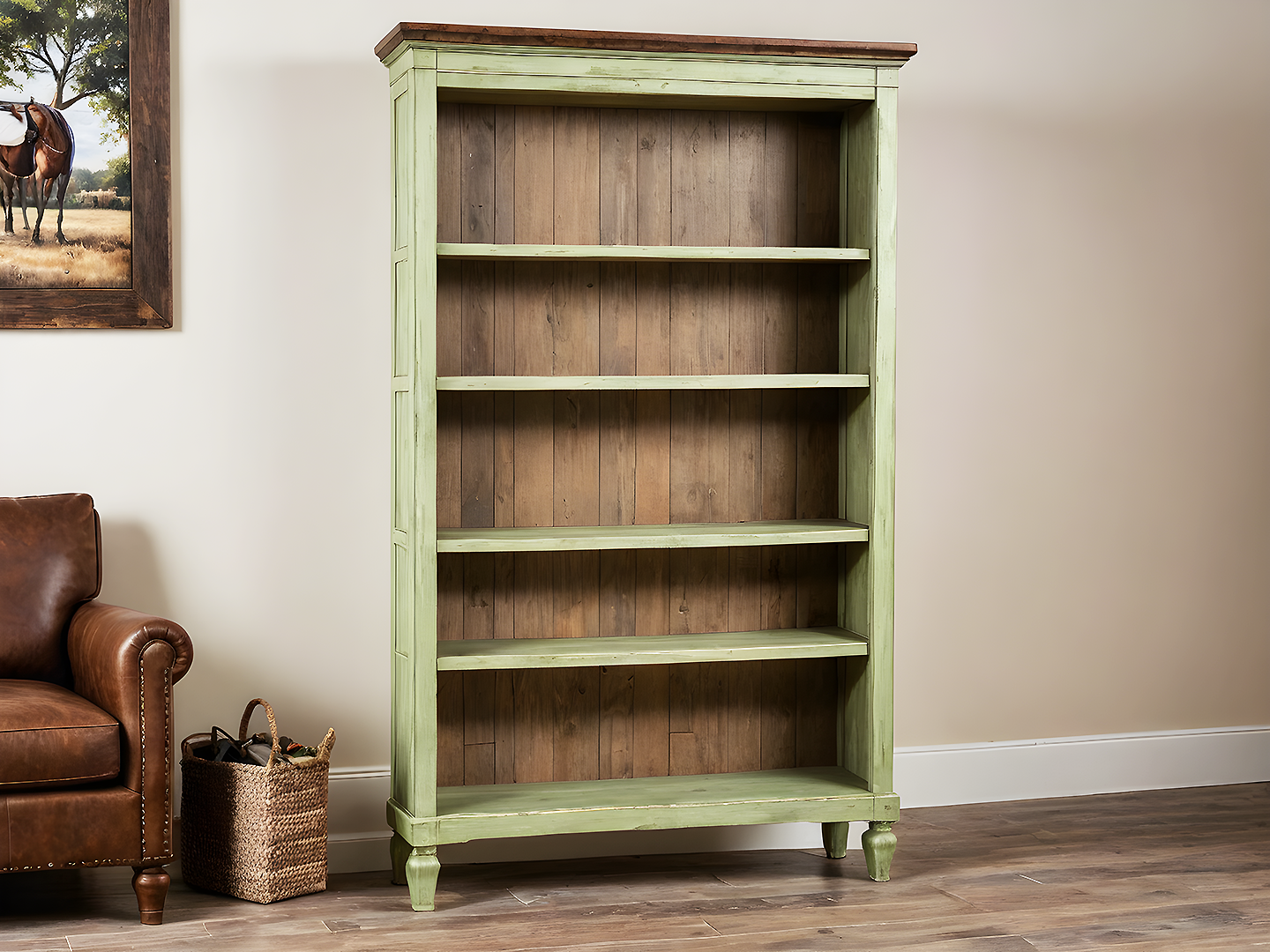 Hartford Rustic Cottage Ξύλινη Βιβλιοθήκη