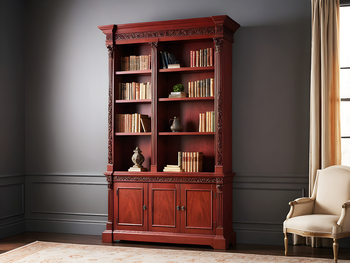 Hekman Βιβλιοθήκη από Μασίφ Μαόνι 