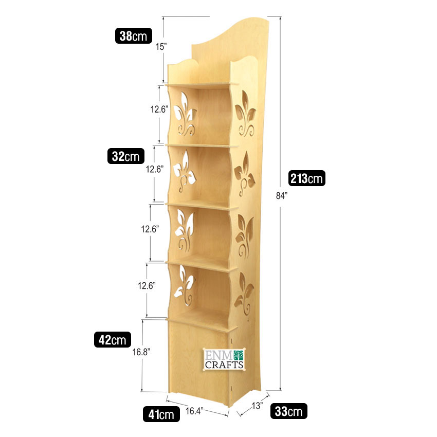 Flower Cutouts Ξύλινο Σταντ Προβολής 601