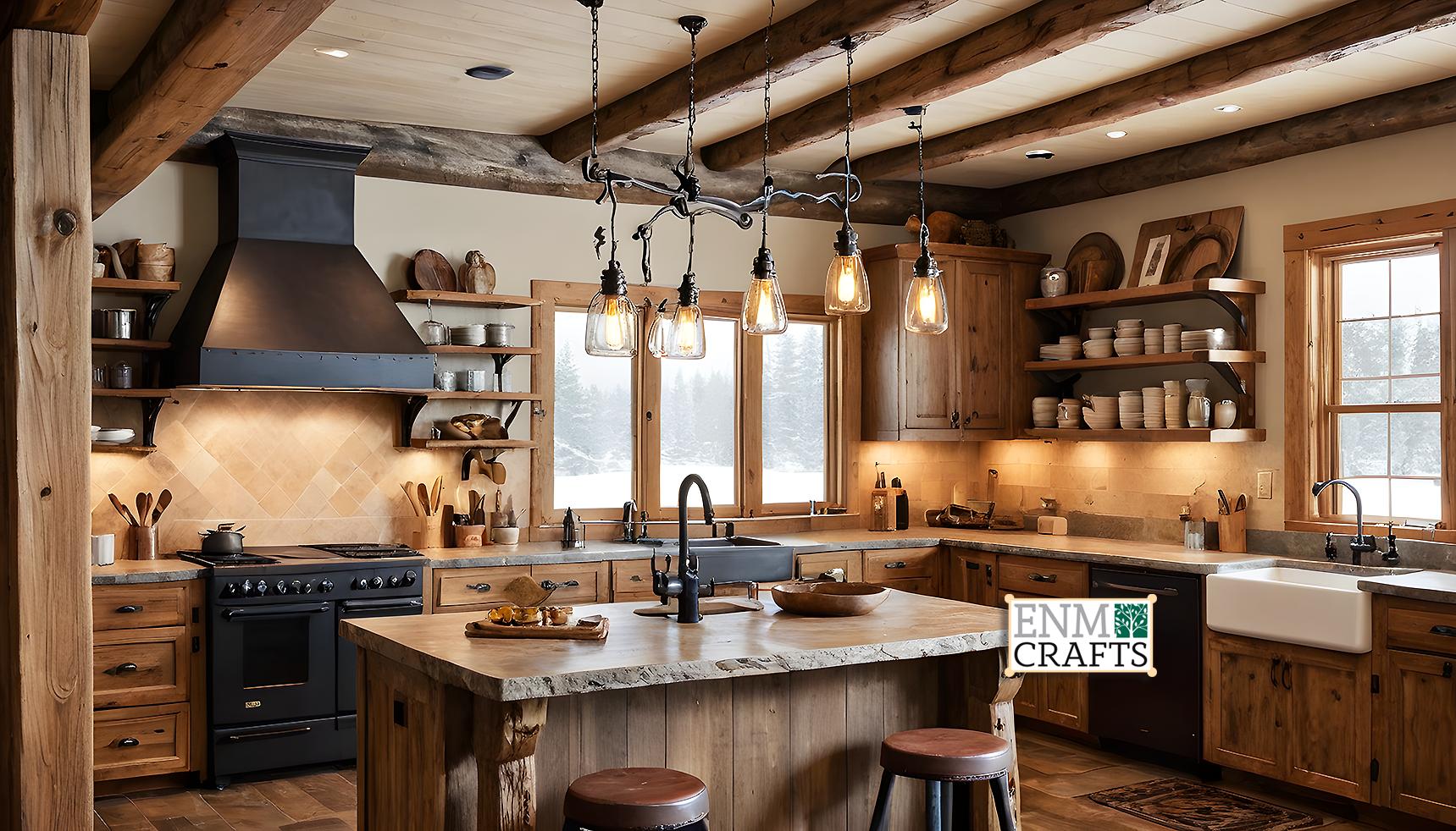 Rustic Mountain Kitchen
