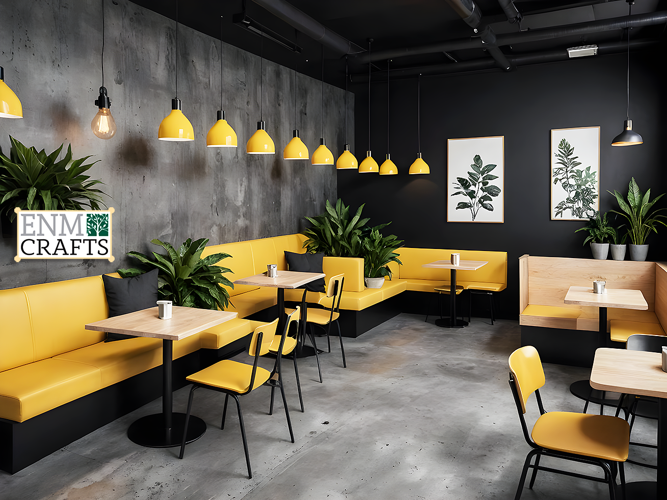 Industrial Modern Café Interior