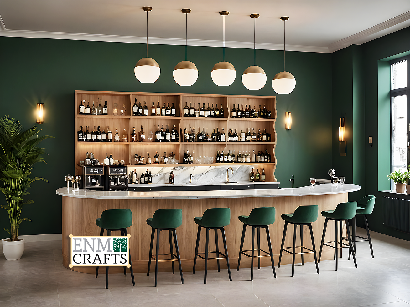 Contemporary Italian Bar Interior