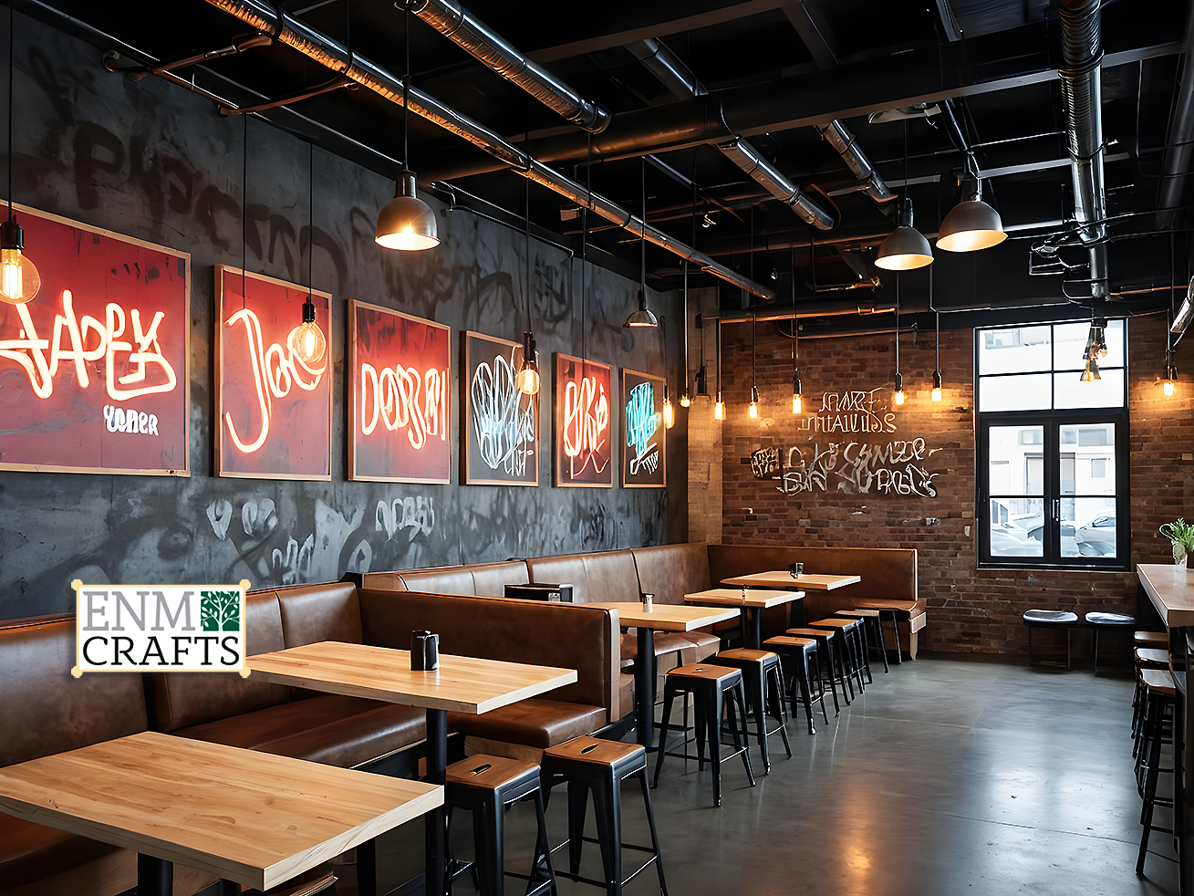 Industrial Urban Café Interior