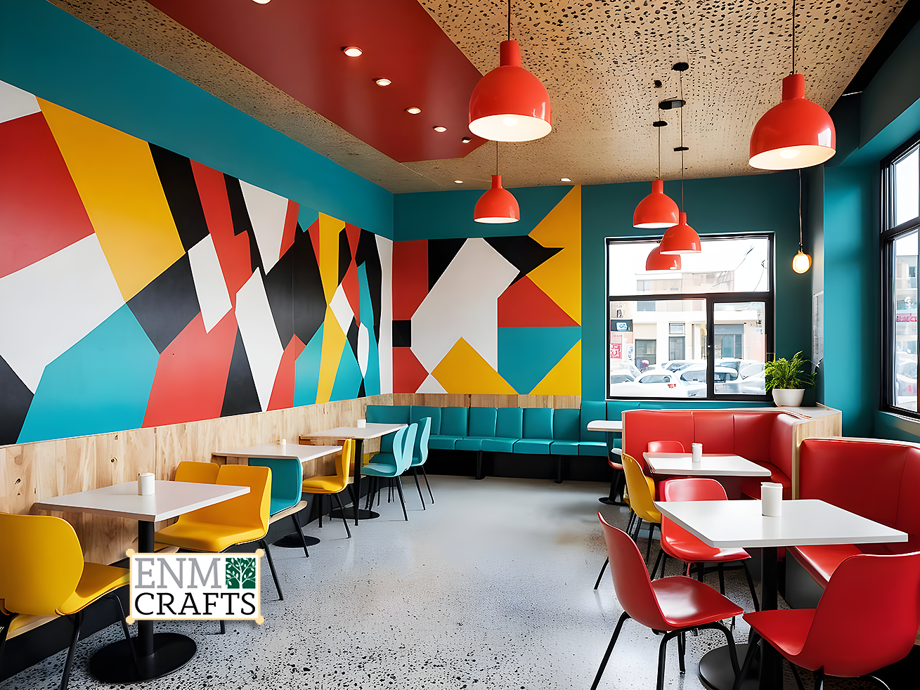 Urban Pop-Art Café Interior