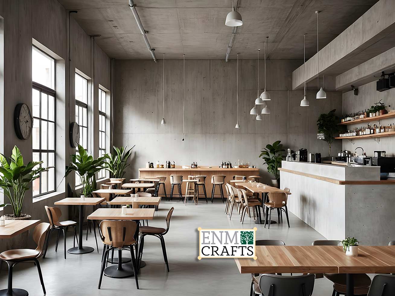Μινιμαλιστικό Industrial Café