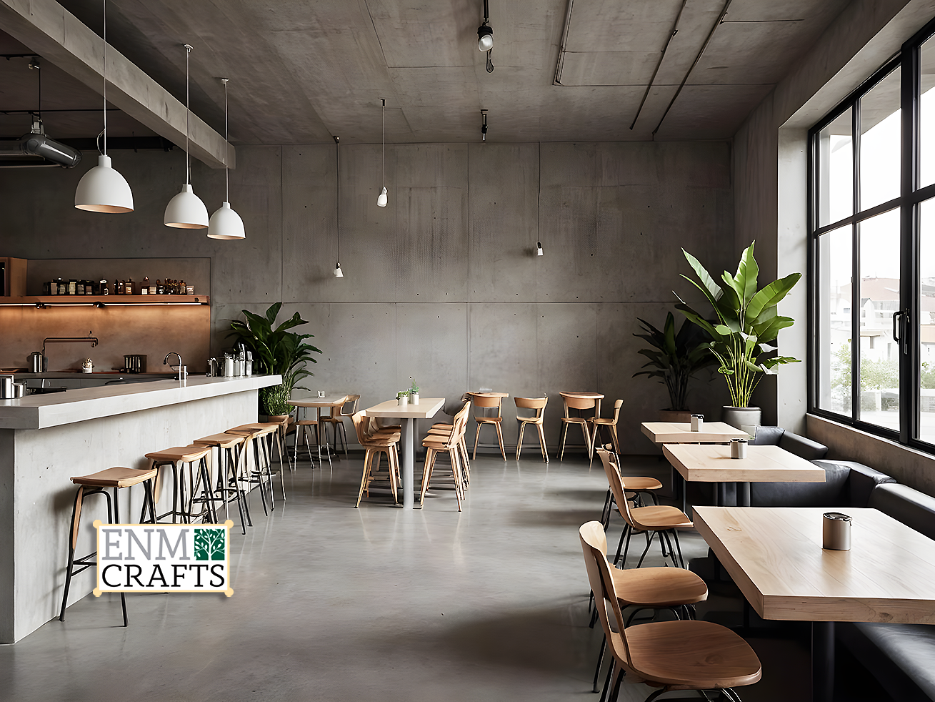 Μινιμαλιστικό Industrial Café