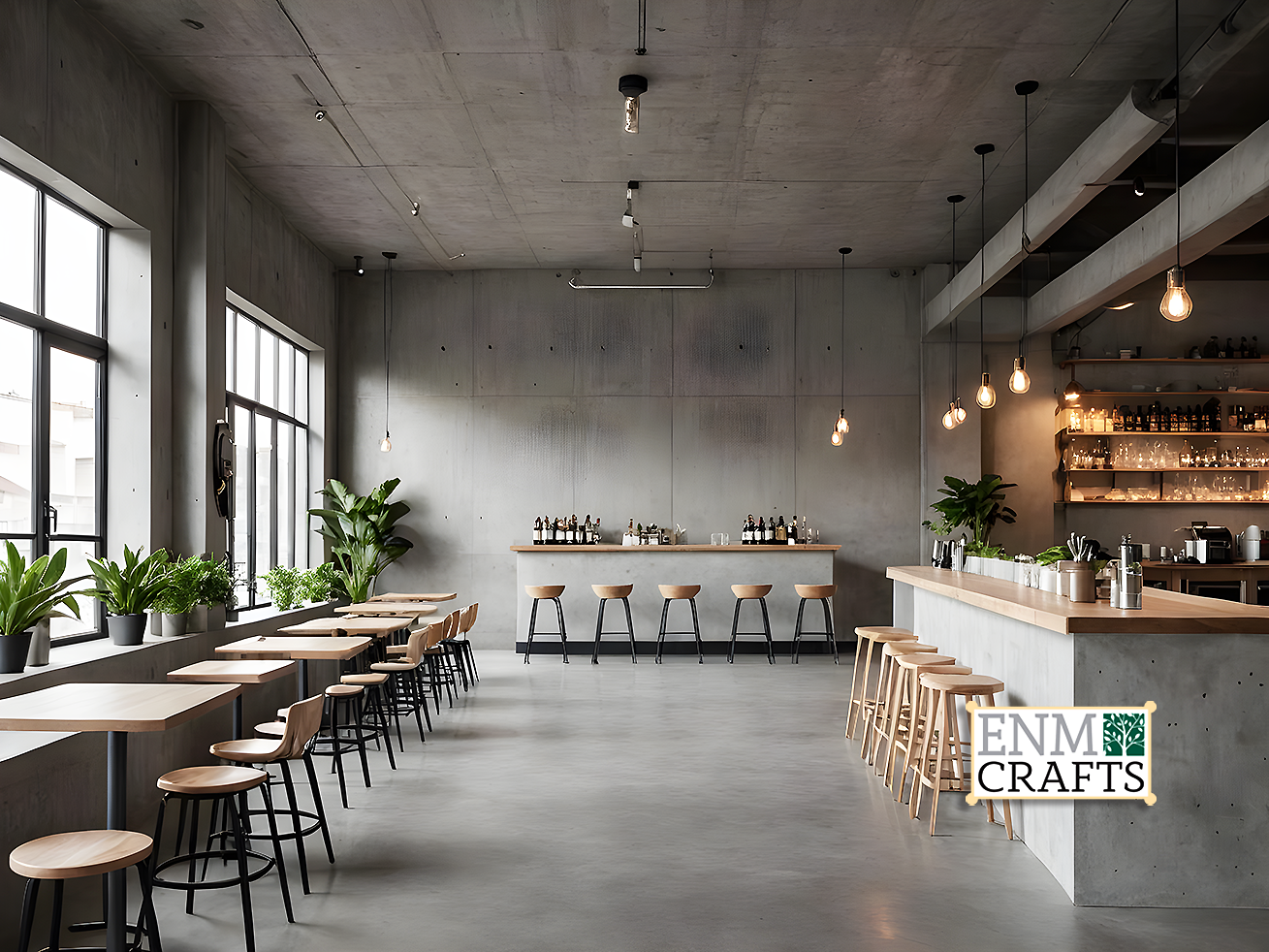 Μινιμαλιστικό Industrial Café