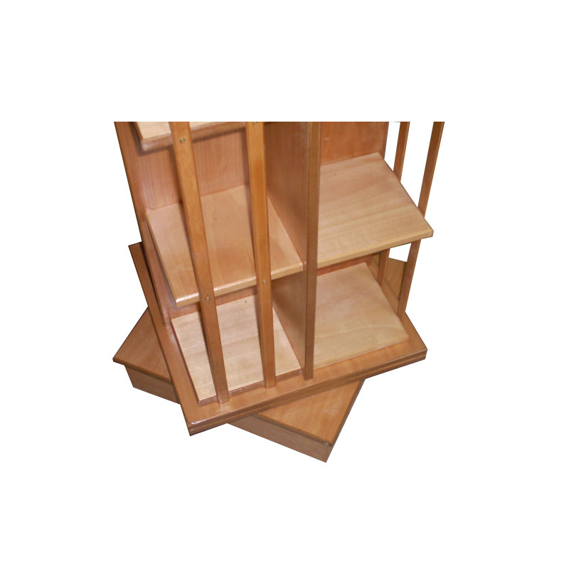 Περιστρεφόμενο Ξύλινο Σταντ Βιβλίων 360