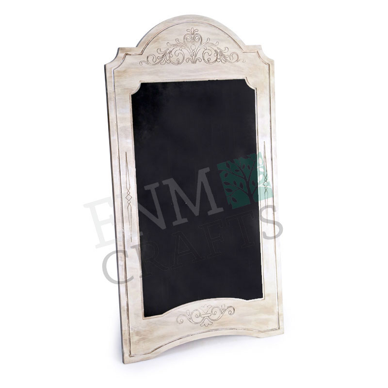 Κλασικός Ξύλινος Επιδαπέδιος Μαυροπίνακας Βιτρίνας 428