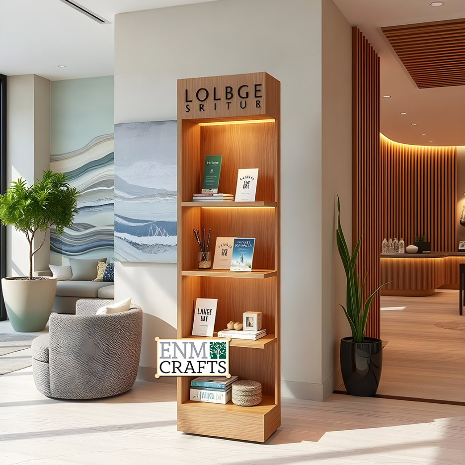 Slim Branding Ξύλινη Στήλη Προβολής G1030