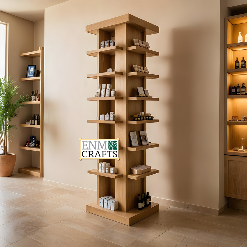 Ξύλινη Τετραπλεύρη Στήλη Προβολής G1035