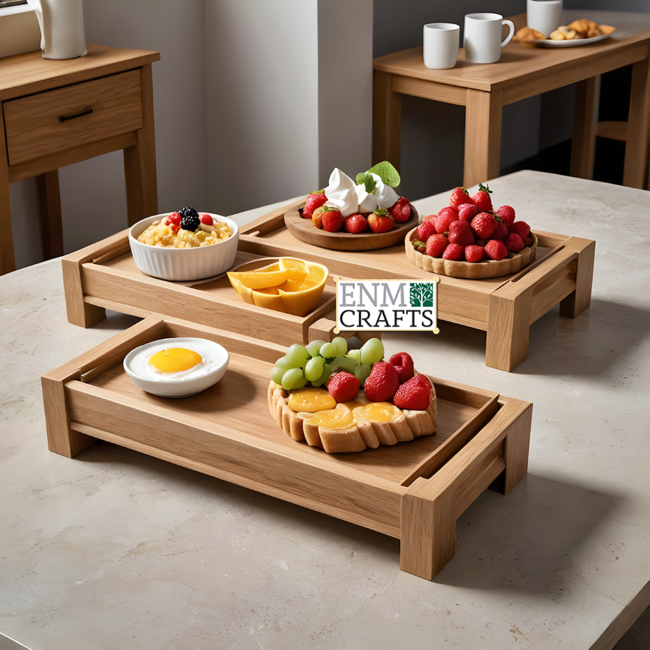 Ξύλινα Breakfast Serving Trays G1049