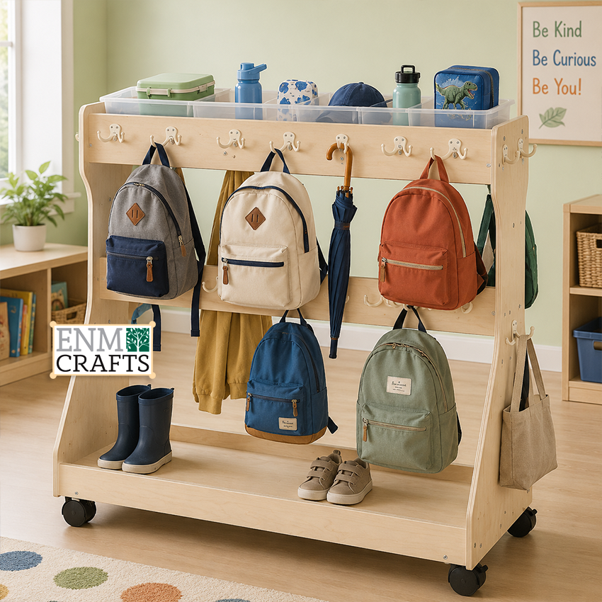 Backpack Cart με Cubbie Trays για Παιδικούς Σταθμούς 966