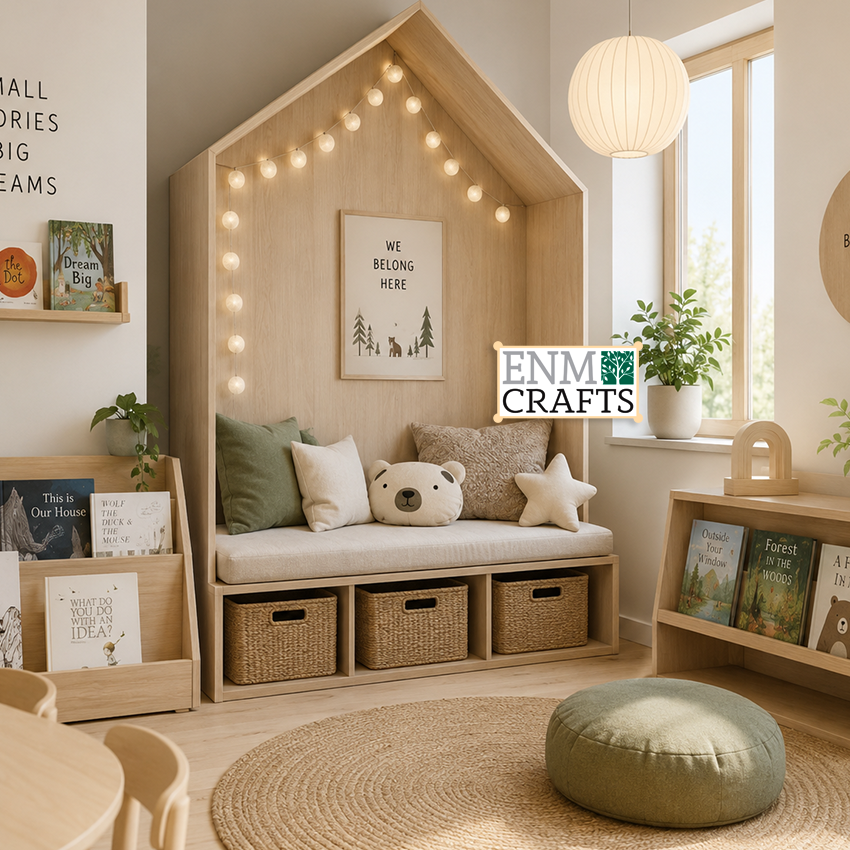 Ξύλινη Γωνιά Ανάγνωσης Montessori 9132