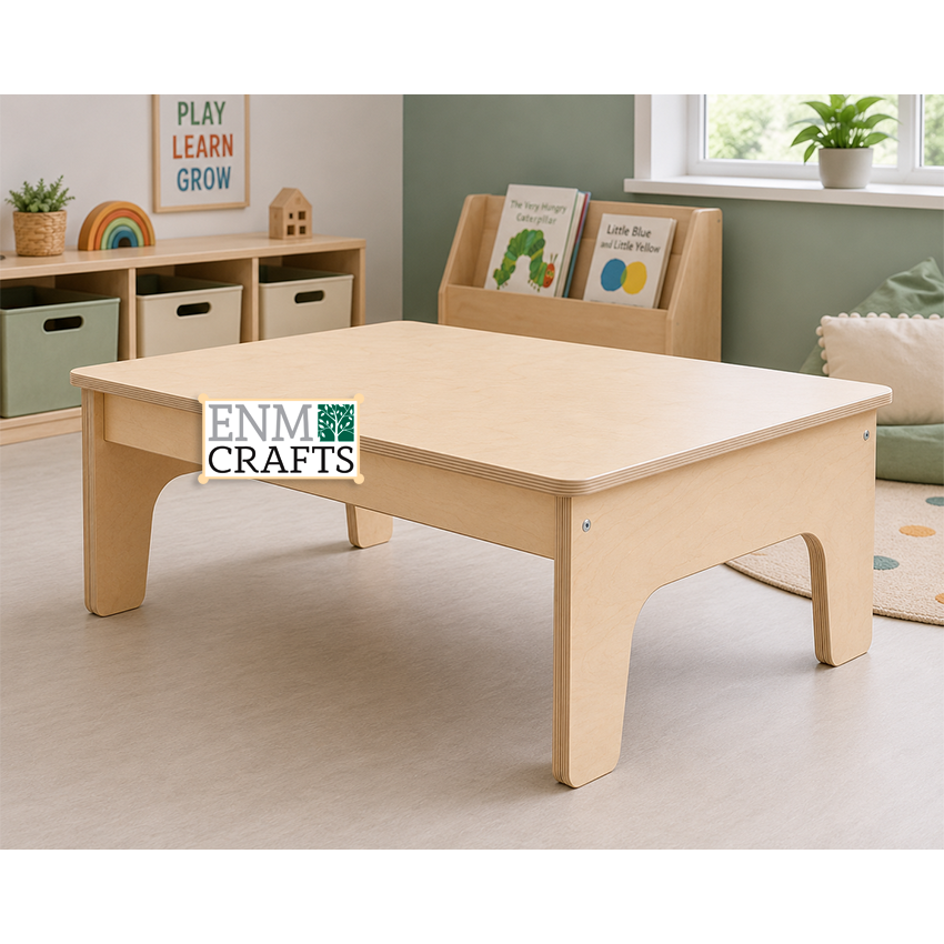 Ορθογώνιο Τραπεζάκι Montessori από Κόντρα Πλακέ 9151