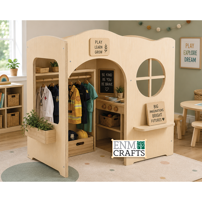 Ξύλινο Σπιτάκι Role Play Montessori 9149
