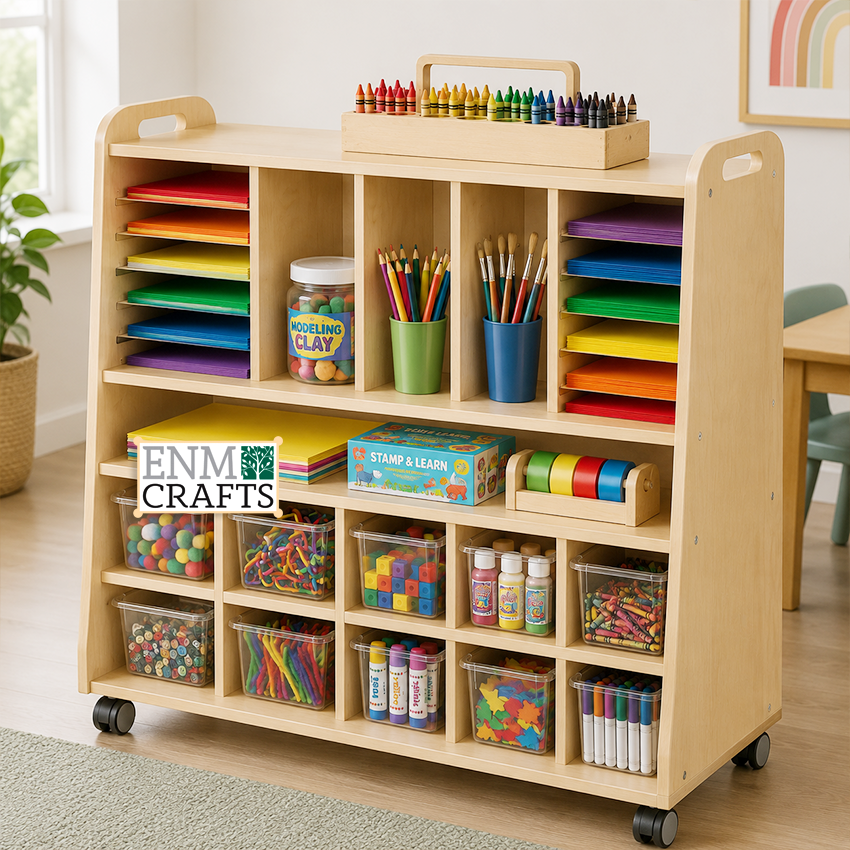 Storage Station Δημιουργικών Υλικών Montessori 9145