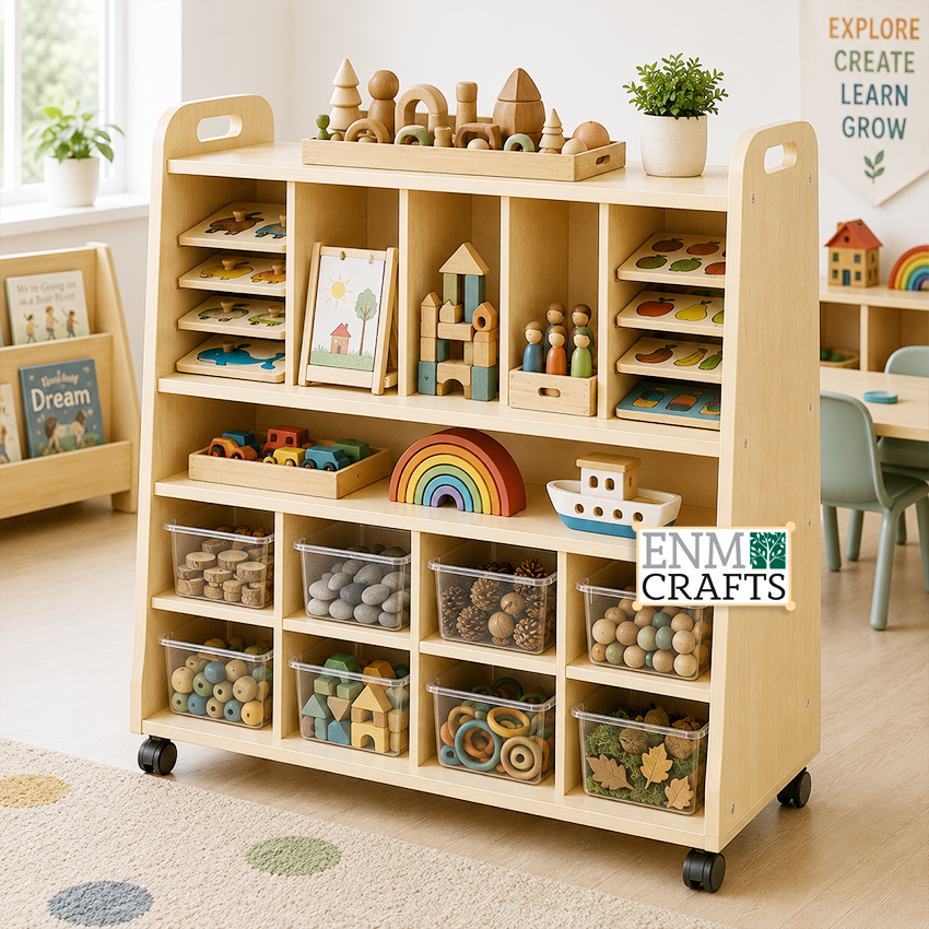 Storage Station Δημιουργικών Υλικών Montessori 9145