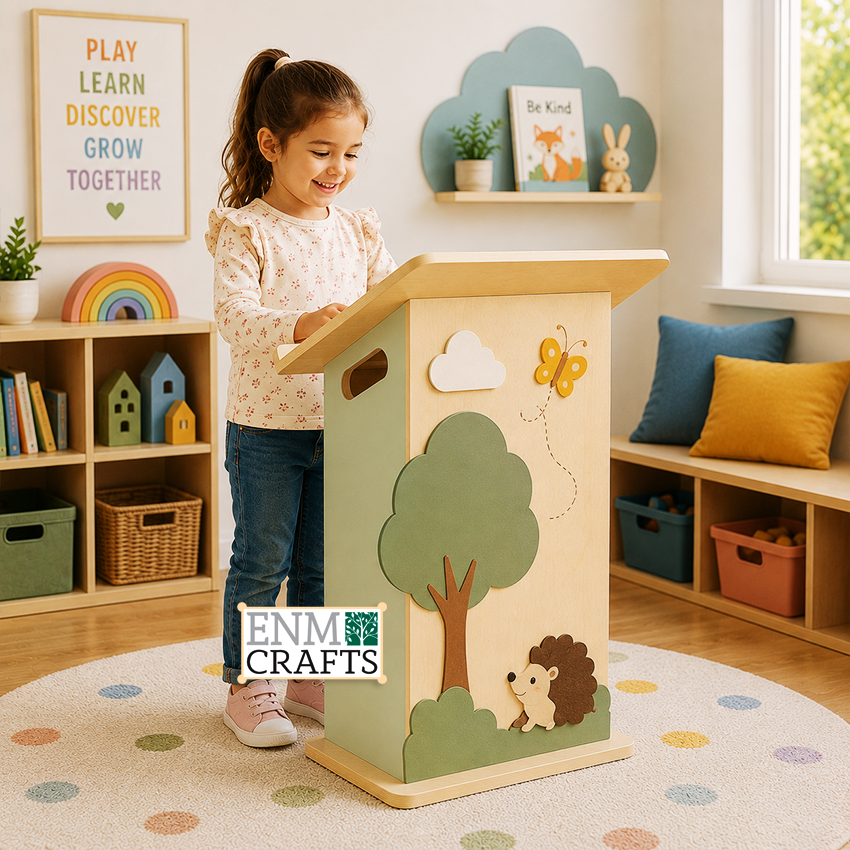 Ξύλινο Αναλόγιο Παρουσιάσεων Montessori για Παιδιά 9193
