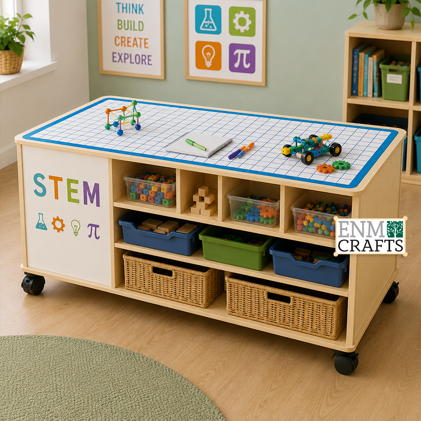 Mobile STEM Activity Table with Storage 9190