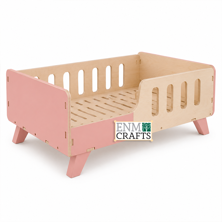 Ξύλινο Κρεβάτι Νηπίου από Baltic Birch Plywood 9176