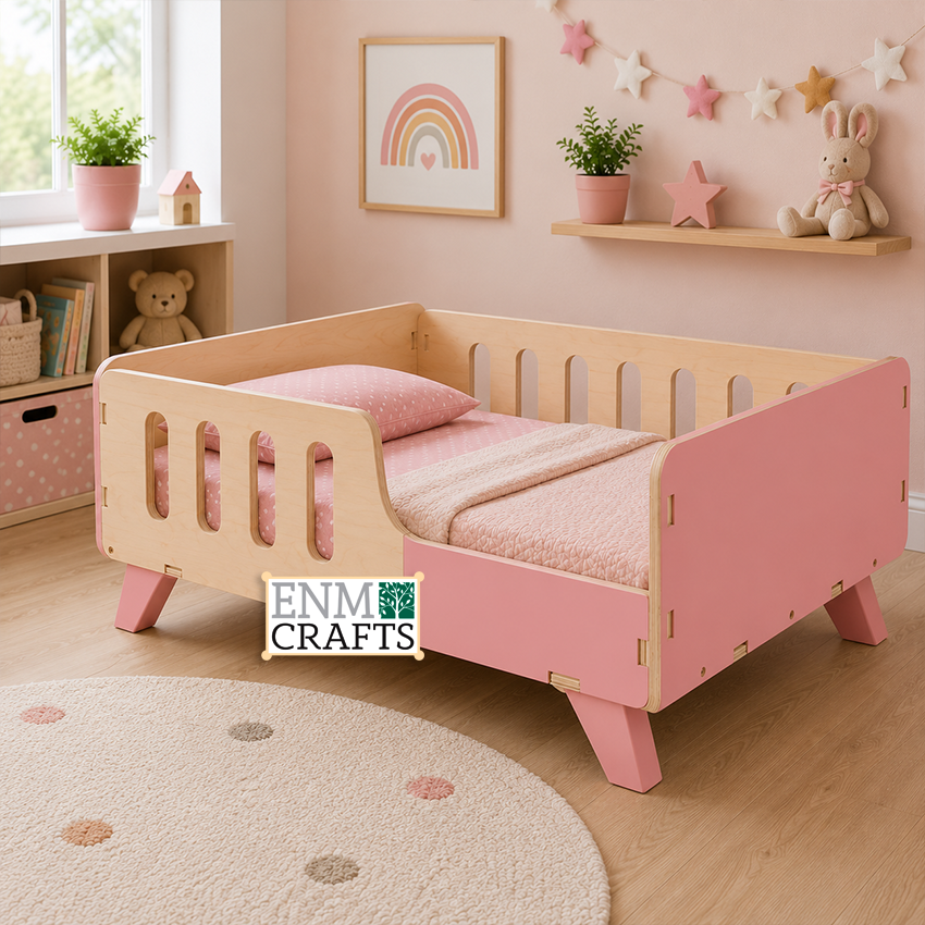 Ξύλινο Κρεβάτι Νηπίου από Baltic Birch Plywood 9176