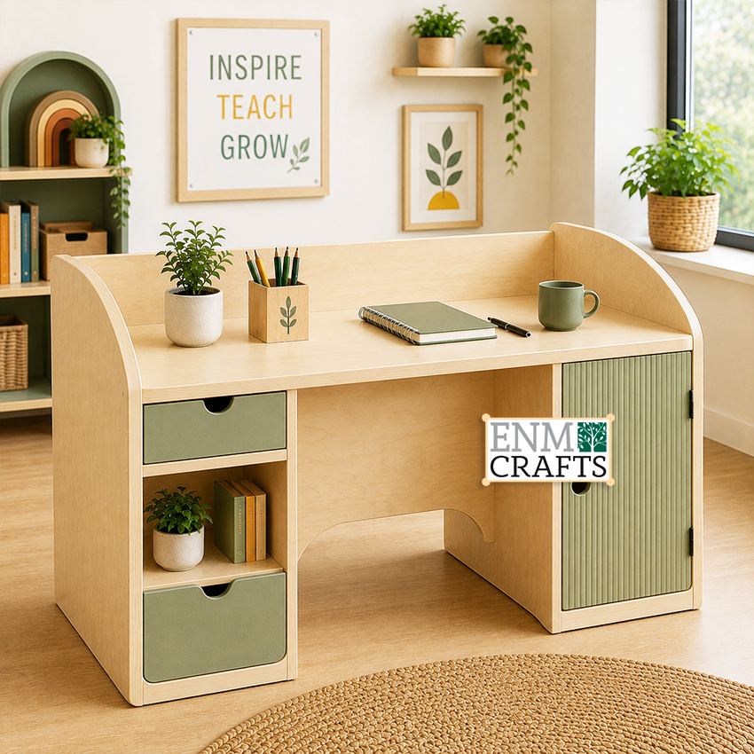Γραφείο Εκπαιδευτικού Montessori με Αποθηκευτικό Χώρο 9201