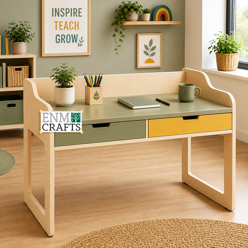 Γραφείο Εκπαιδευτικού Montessori με Διπλά Συρτάρια 9202
