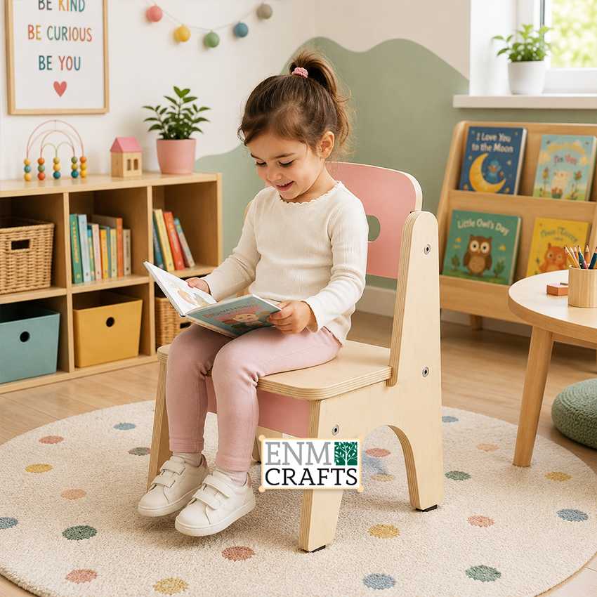 Παιδική Καρέκλα Montessori από Κόντρα Πλακέ Σημύδας 9207