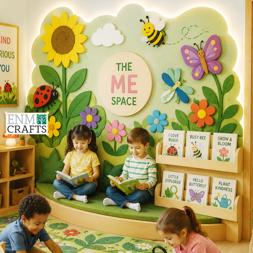 Γωνιά Ηρεμίας & Ανάγνωσης Montessori Κήπος & Έντομα 9215
